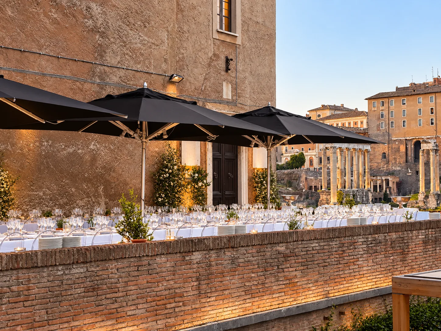 Terrazza sui Fori - allestimento Montineri