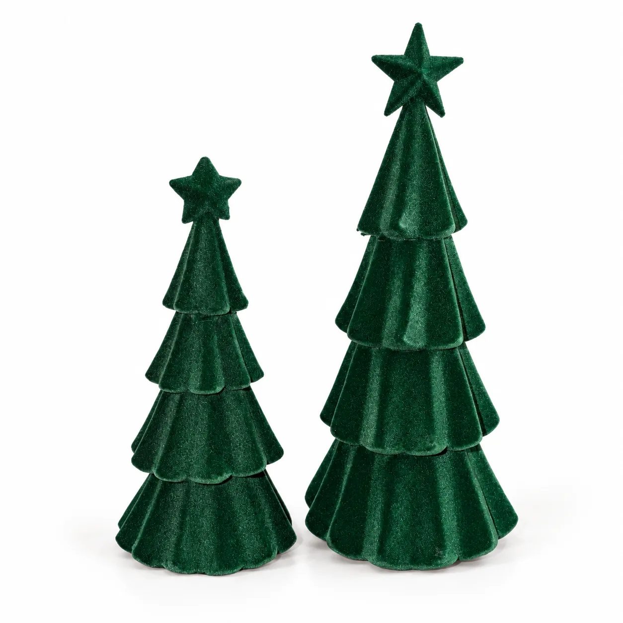Albero Natale velluto verde - noleggio attrezzature per eventi Montineri