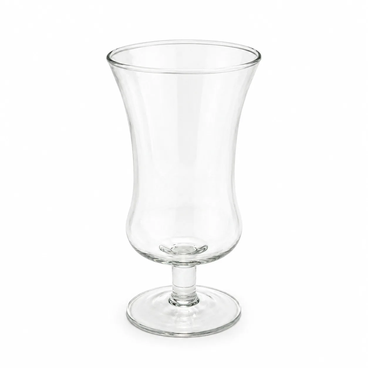 Bugia vetro con piede - noleggio candelabri e bugie Montineri