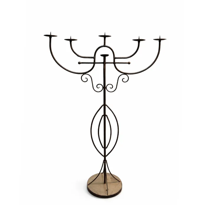 Candelabro ferro lavorato - noleggio candelabri e bugie Montineri