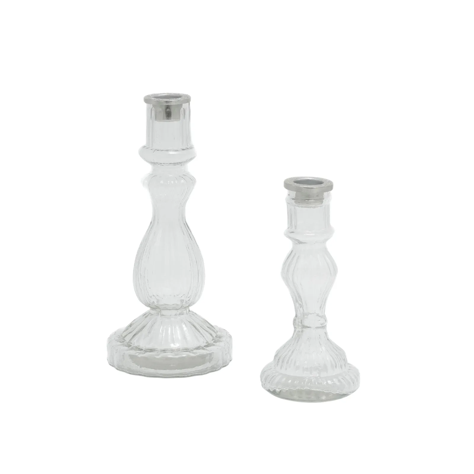 Candelabro monofiamma vetro - noleggio candelabri e bugie Montineri