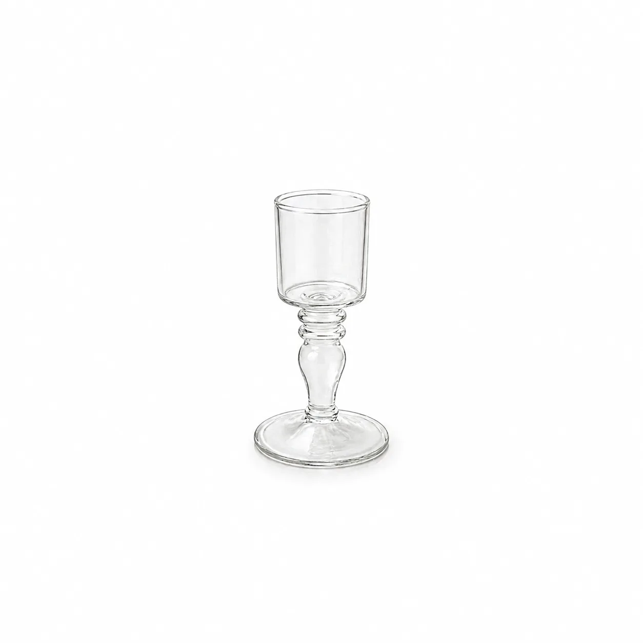 Candelabro monofiamma vetro t-light - noleggio candelabri e bugie Montineri