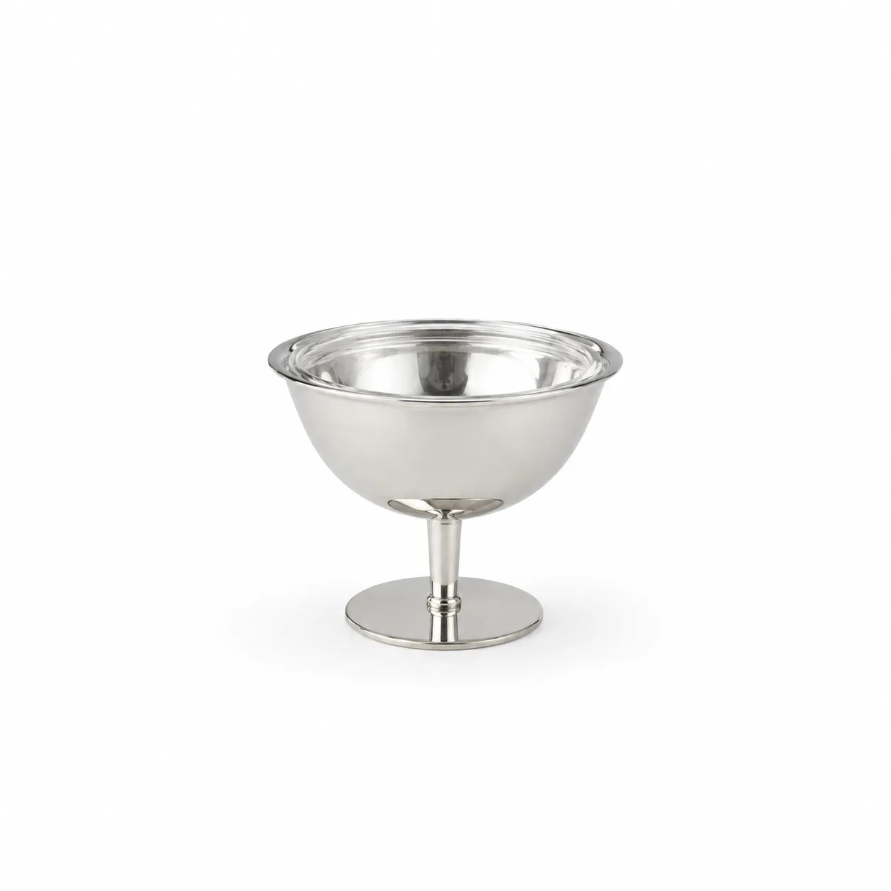 Coppetta argento cocktail scampi - noleggio coppette e monoporzioni Montineri