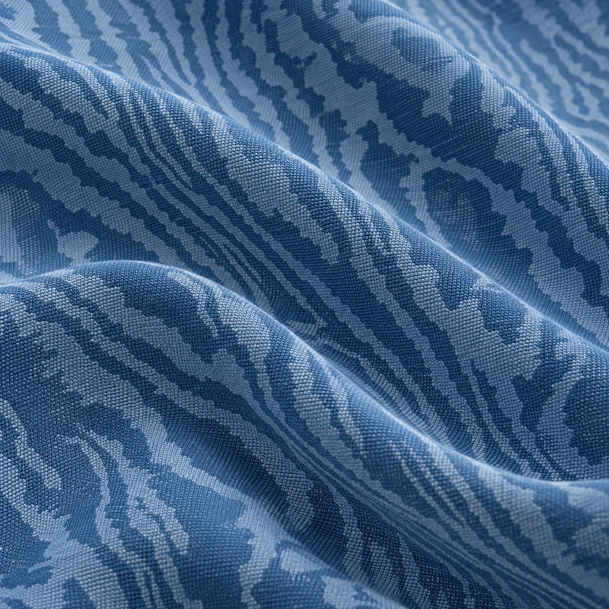Fiandra azzurro moire - dettaglio 3