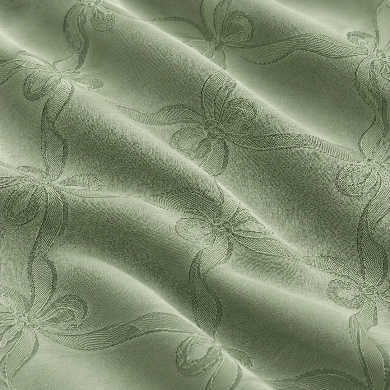Fiandra verde muschio nodi - dettaglio 2