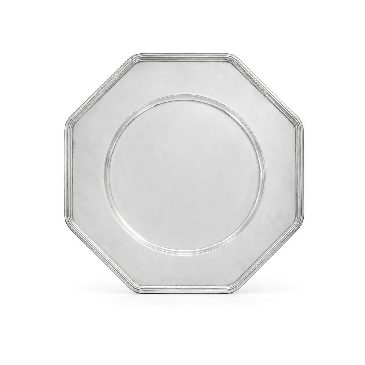 Ottagonale Silver - noleggio sottopiatti Montineri