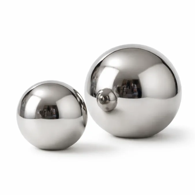 Sfera in acciaio - noleggio accessori da buffet Montineri