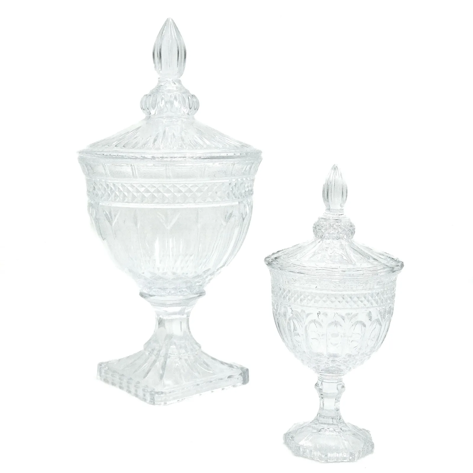 Vaso in vetro con coperchio Vittoria - noleggio accessori da buffet Montineri