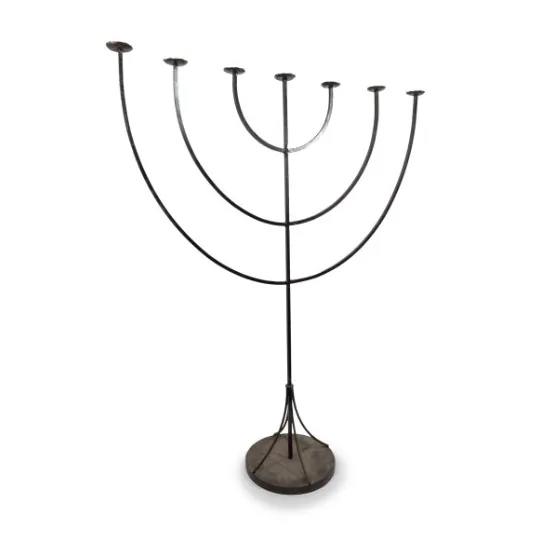 Candelabro ferro stile ebraico - noleggio candelabri e bugie Montineri
