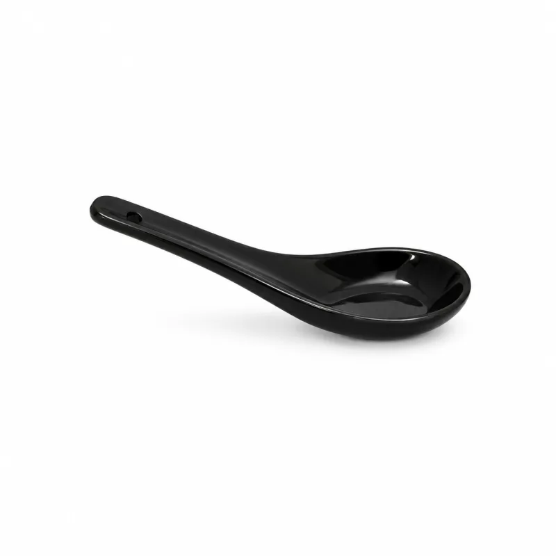 Cucchiaio monoporzione nero - noleggio coppette e monoporzioni Montineri