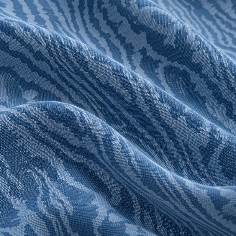 Fiandra azzurro moire - dettaglio 3