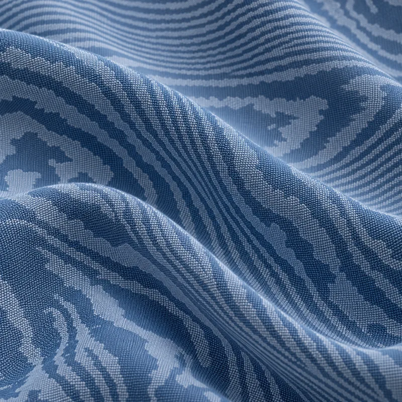 Fiandra blu moire - dettaglio 3