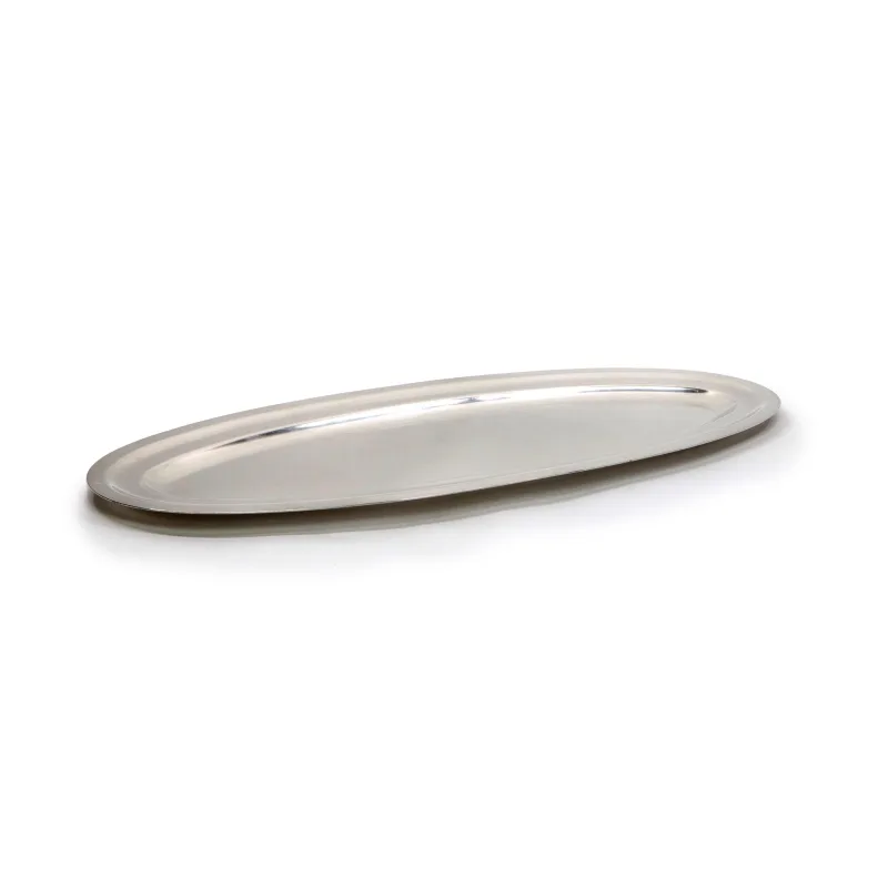 Piatto da portata pesce inox - noleggio accessori da buffet Montineri