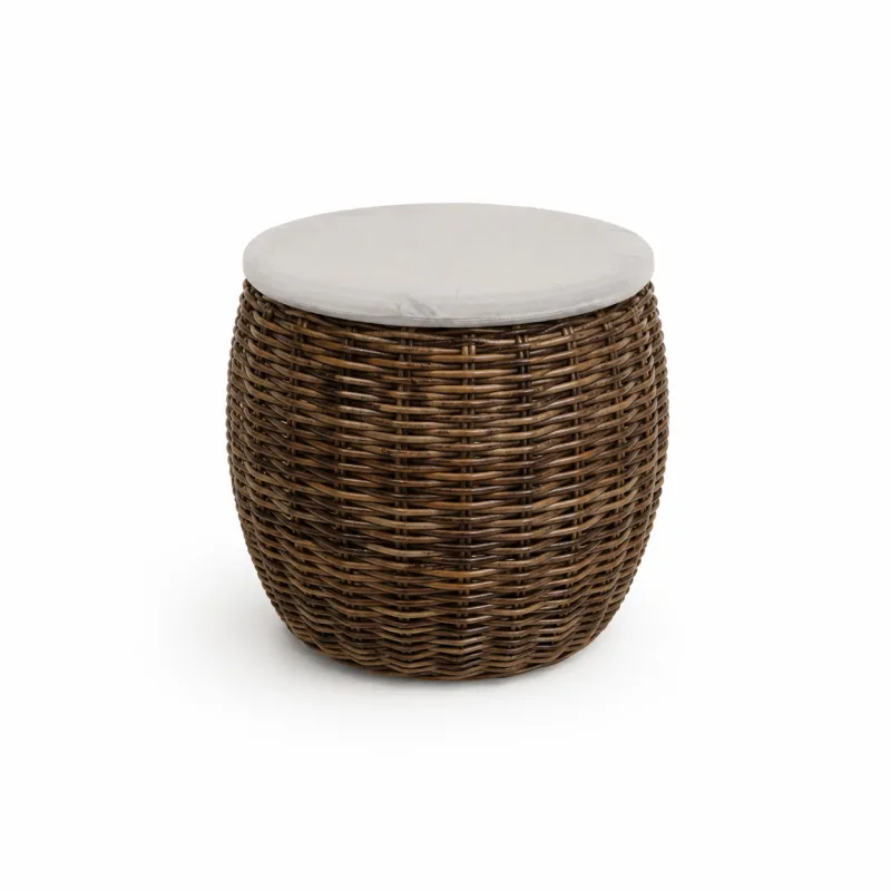 Pouf vimini con cuscino - noleggio poltrone, divani e pouf Montineri