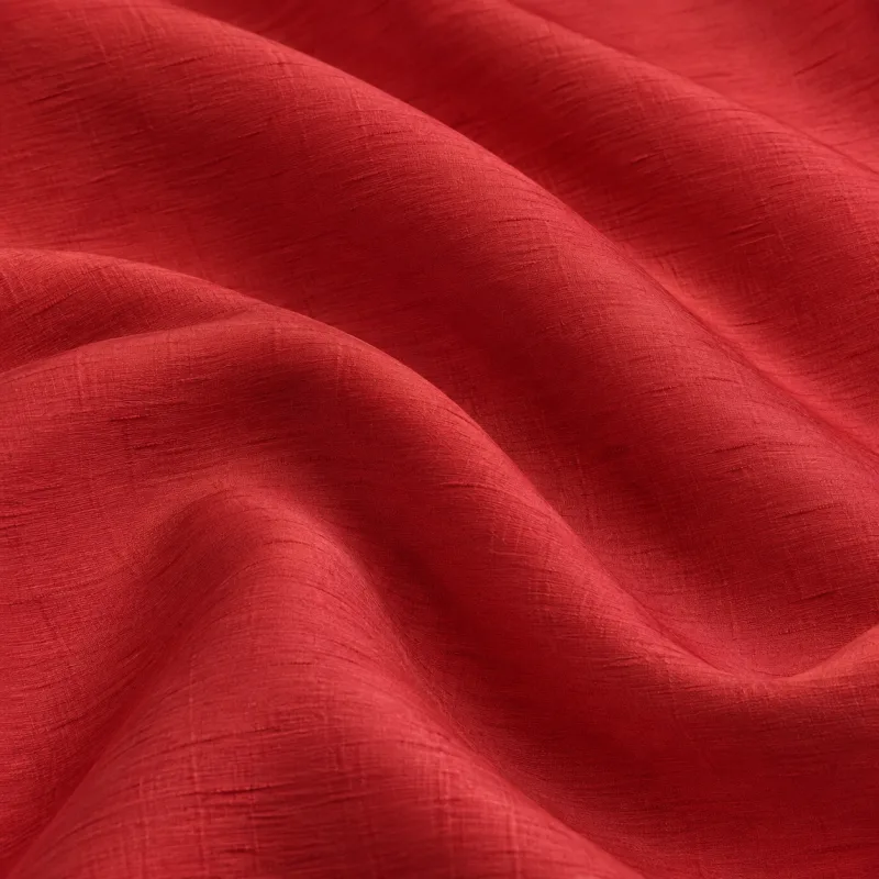 Shantung rosso - dettaglio 2