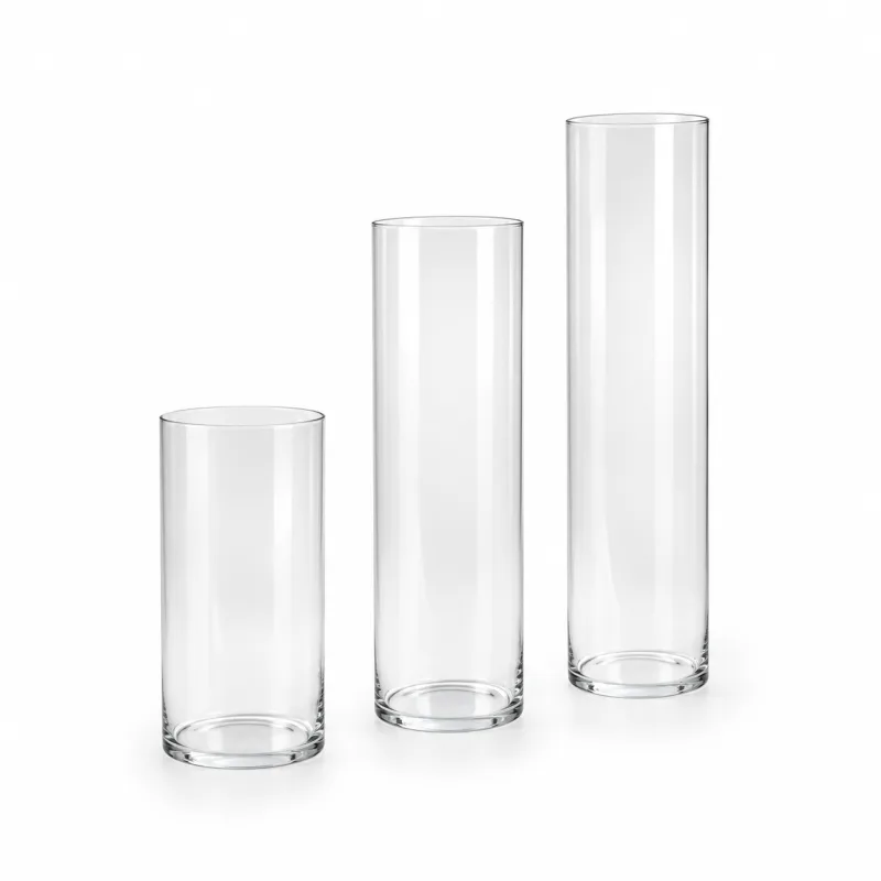 Vaso in vetro cilindro - dettaglio 4