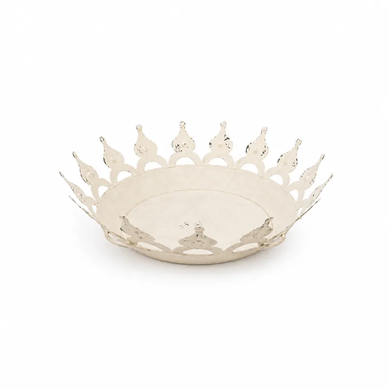 Vassoio decapato bianco con punte - noleggio accessori da buffet Montineri