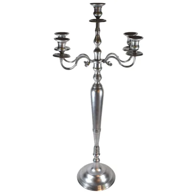 Candelabro alpacca argentata Parigi - dettaglio 4