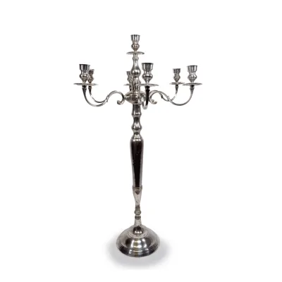 Candelabro alpacca argentata Parigi - dettaglio 5