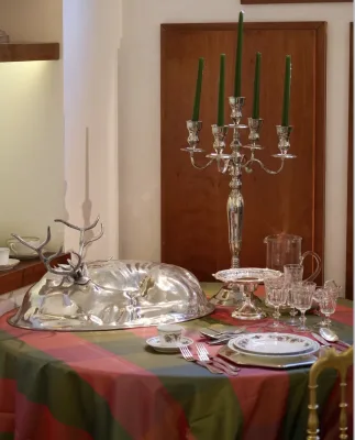 Candelabro alpacca argentata Parigi - dettaglio 6