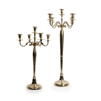 Candelabro Metallo Oro opaco