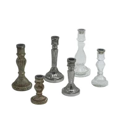 Candelabro monofiamma vetro - dettaglio 2