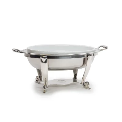 Chafing Dish argento ovale - dettaglio 3