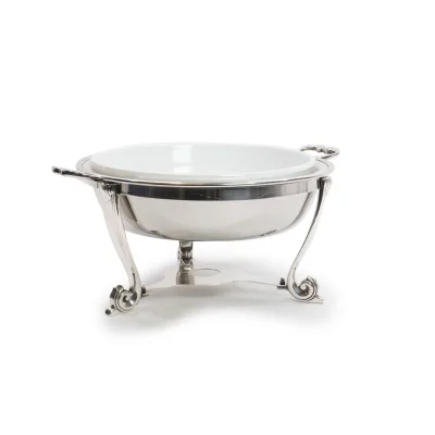 Chafing Dish argento tondo - dettaglio 2