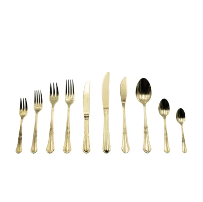 Modello Settecento Gold - noleggio posate Montineri