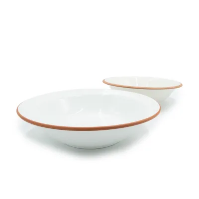 Piatto da portata coccio - noleggio accessori da buffet Montineri