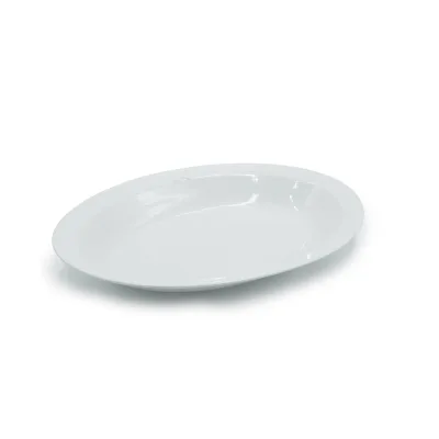 Piatto da portata ovale ceramica bianca barilla - dettaglio 2