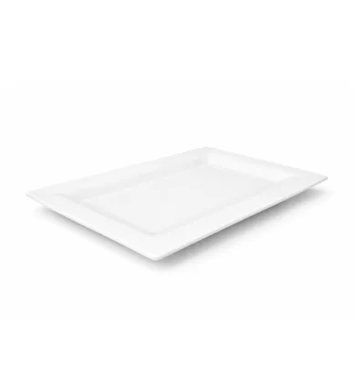Piatto da portata rettangolare ceramica bianca - dettaglio 2