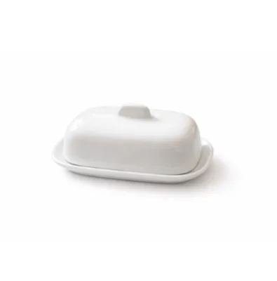 Portaburro ceramica bianca - noleggio accessori da buffet Montineri