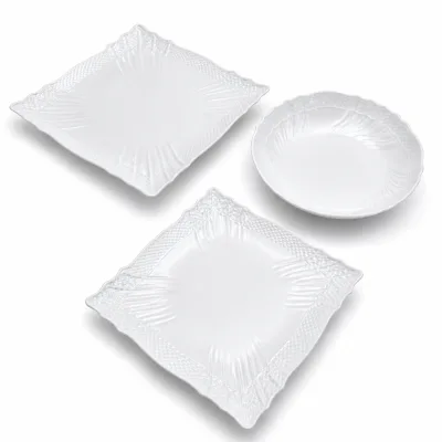 Vecchio Ginori bianco quadrato - dettaglio 2