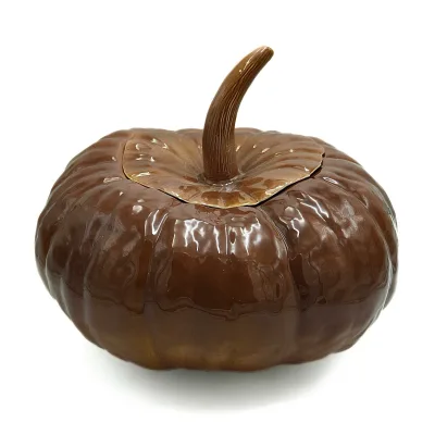 Zuppiera ceramica zucca - dettaglio 2